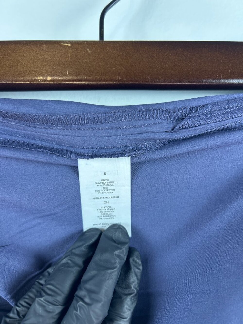 Apana Navy Blue Woven Track Joggers Elastic Waist Women's Small - Picture 7 of 7